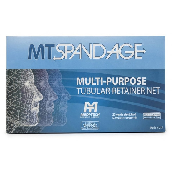 Medi-Tech - Mt Spandage - Mt08 - International - Elastic Net Retainer Dressing Tubular 25 Yard Size 8 White Medium Chest / Back Perineum Axilla Nonsterile