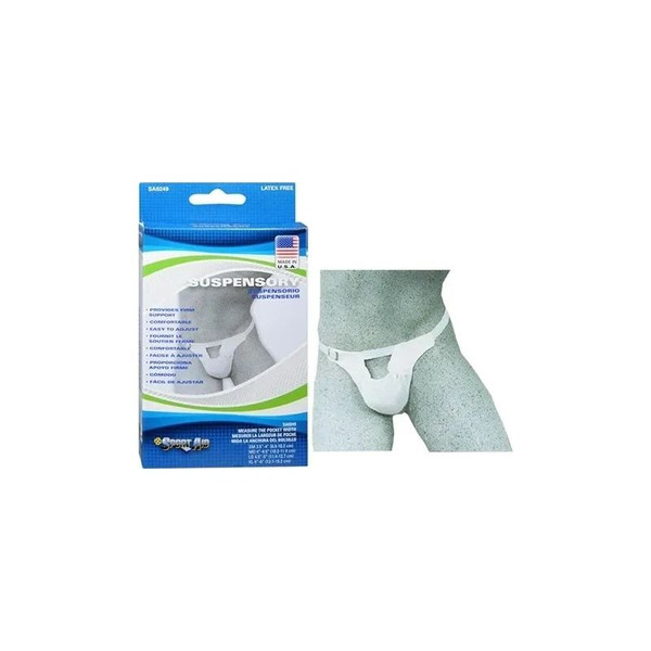 Scott - Sportaid - Sa0249 Whi Md - Specialties - Cmo - Sport Aid Suspensory With Elastic Waist Band, Medium, 4" X 4.5".