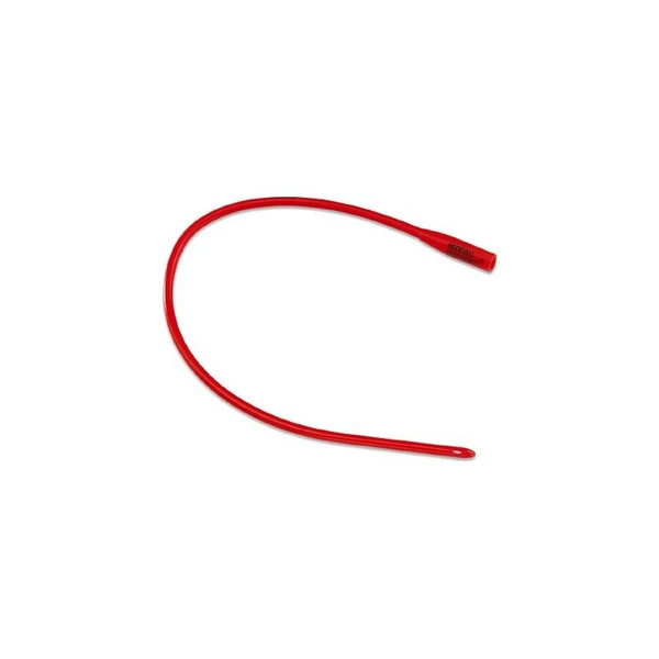 Cardinal Health - Dover - 8887660284- Urethral Catheter Robinson Tip Red Rubber 28 Fr 16 Inch