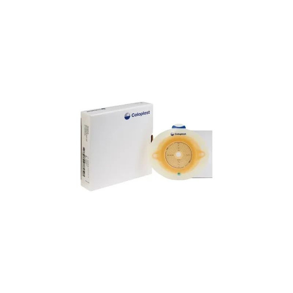 Coloplast - Sensura Click - 10031 - Ostomy Barrier Trim To Fit Standard Wear Double Layer Adhesive 60 Mm Flange Blue Code System 3/8 2 - 1/4 Inch Opening