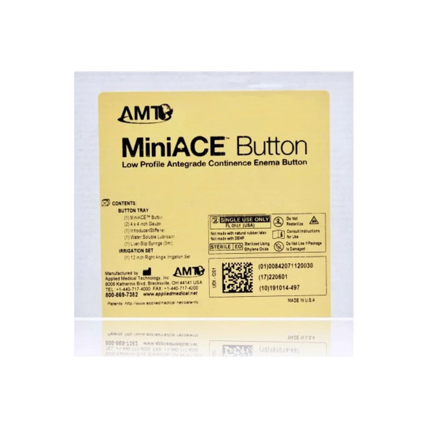 Applied Medical - Miniace - Ace-1023 - Technology - Enema Button 10 Fr Size 2.3 Cm Length