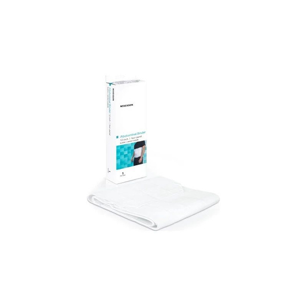 Mckesson - 155-79-89220 - Abdominal Binder Large / X - Hook And Loop Closure 62 To 74 Inch Waist Circumference 12 Height Adult