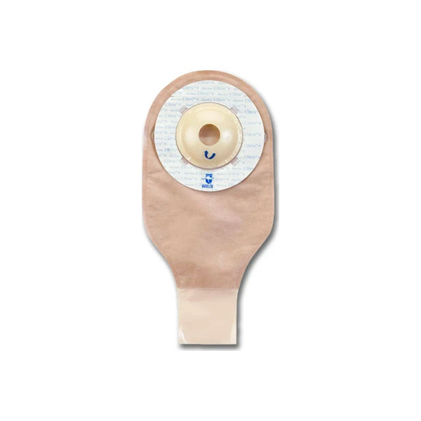 Marlen - Ultralite - 55118 - Ileostomy / Colostomy Pouch One - Piece System 9 Inch Length Convex Light, Pre - Cut Drainable