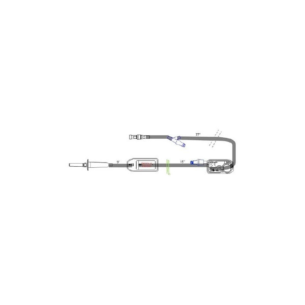 Icu Medical - Plumset - 14954-88 - Iv Pump Set 10 Drops / Ml Drip Rate 0.2 Micron Filter 112 Inch Tubing Solution