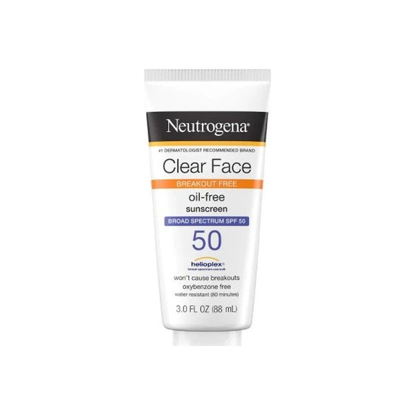 Johnson & - Neutrogena Clear Face - 69968066203 - Sales - Sunscreen Spf 55 Lotion 3 Oz Tube
