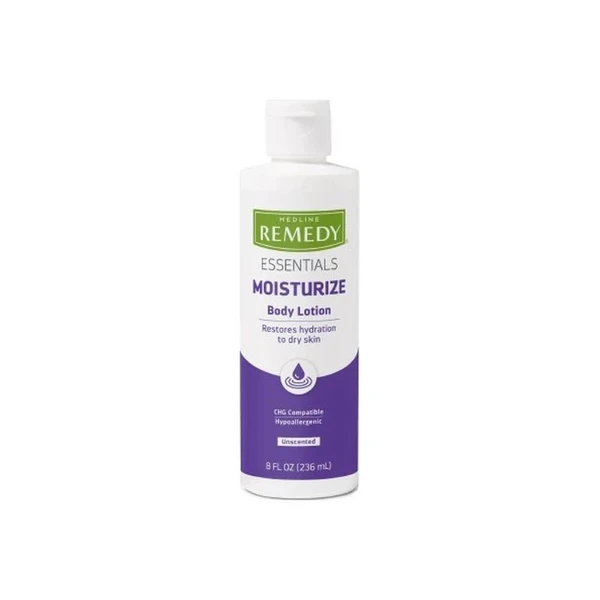 Medline - Remedy Essentials - Msc092Mbl08 - Hand And Body Moisturizer 8 Oz Bottle Unscented Lotion Chg Compatible