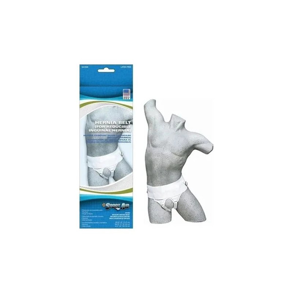 Cardinal Health - Sa1500 Whi Md - Sportaid Double Adjustable And Removable Hernia Truss, Men, White, Medium