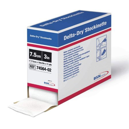 Bsn Medical - Delta-Dry - 7456402 - Stockinette Water Resistant 3 Inch X 11 Yard Polypropylene / Nylon Polyester Mesh Nonsterile