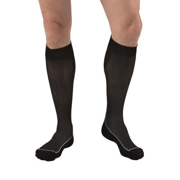 Bsn Medical - Jobst Sport - 7529043 - Sock, Comprsn Knee - Hi Clsd Toe 20 - 30 Cool Blk/Blk Xlg