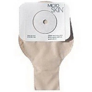 Cymed - Microskin - 48429 - Mid - Size Platinum Colostomy/Ileostomy Drainable Pouch With Barrier, Microderm Plus Washer, Opaque, 1 1/8".