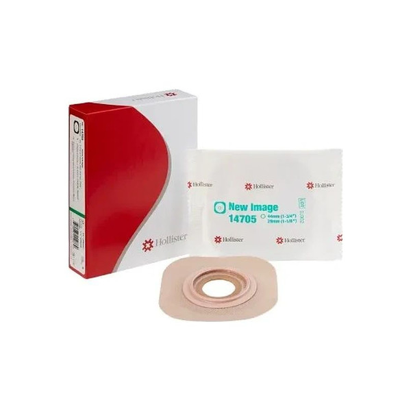 Hollister - New Image Flextend - 14705 - Ostomy Barrier Precut Extended Wear Adhesive Tape 44 Mm Flange Green Code System Hydrocolloid 1 - 1/8 Inch Opening