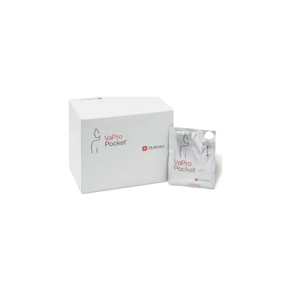 Hollister - Vapro - 70124-30 - Pocket No Touch Intermittent Catheter Without Collection Bag, 12 Fr., 16" Long