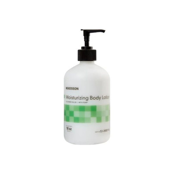 Mckesson - 53-28007-18 - Hand And Body Moisturizer Oz Pump Bottle Cucumber Melon Scent Lotion