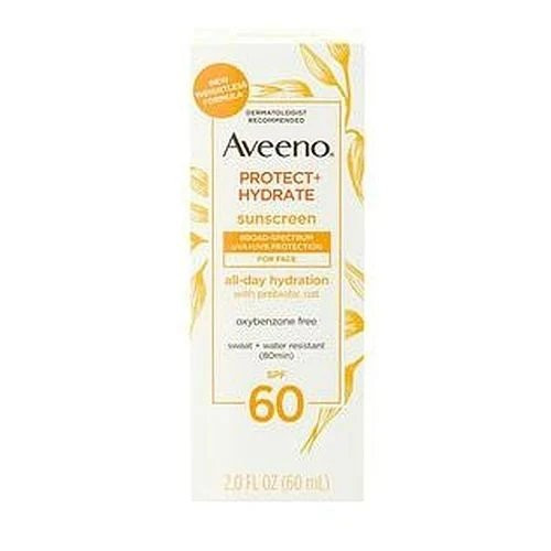 Kenvue Brands Ll - J & Healthcare Systems - 111945900 - Aveeno Protect + Hydrate Sunscreen Face Lotion, Spf 60, 2 Oz