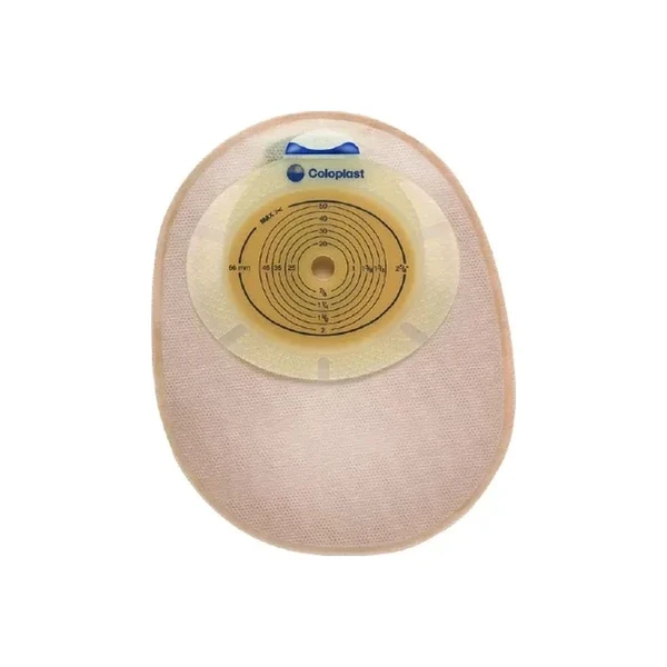 Coloplast - Sensura - 15484 - Ostomy Pouch One - Piece System 8 Inch Length 1 - 3/8 Stoma Closed End Flat Pre - Cut