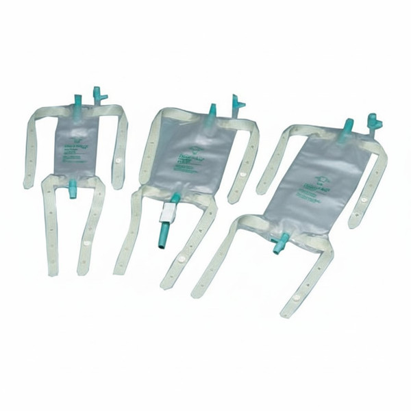 Bard Rochester - Dispoz-a-Bag - 150106 - Bard Dispoz-A-Bag Leg Bag Without Flip-Flo Valve, Sterile, Latex Straps 9 Oz Small 