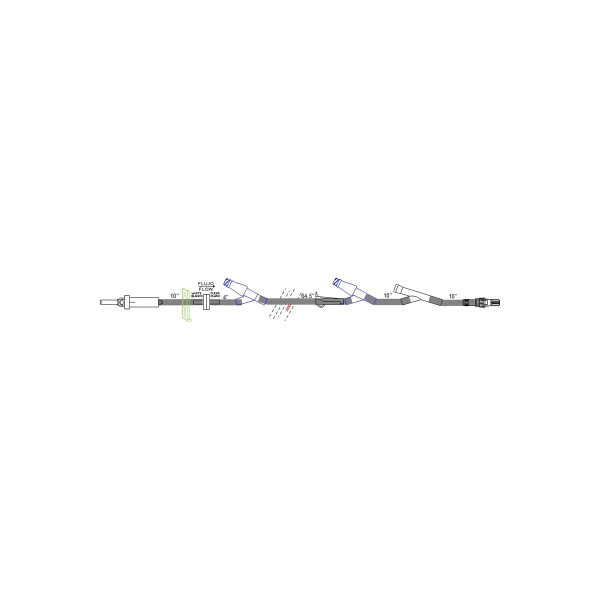 Icu Medical - B9900-299 - Bravo 24 Bravo24 Primary Iv Administration Set Gravity 2 Ports 10 - 60 Drops / Ml Drip Rate Without Filter 84 Inch Tubing Solution
