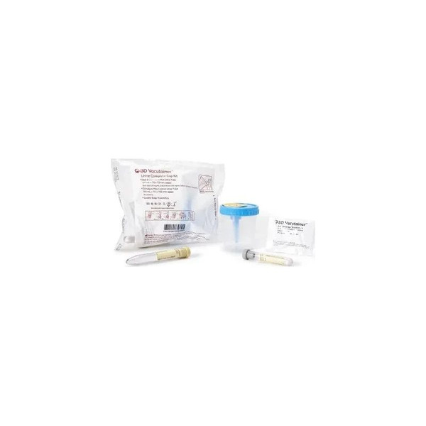 Bd Becton Dickinson - Vacutainer - 364956 - Urine Specimen Collection Kit 4 Ml / 8 Plastic Cup Tube Sterile