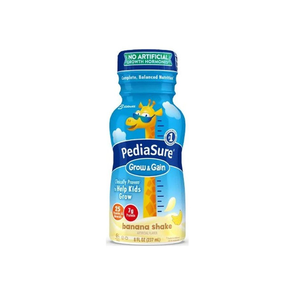 Abbott - Pediasure - 58052 - Nutrition Grow & Gain Banana Cream, 8 Oz Bottle