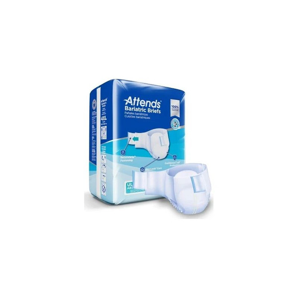 Attends Healthcare - Bariatric - Dd60 - Unisex Adult Incontinence Brief 3X - Large Disposable Heavy Absorbency