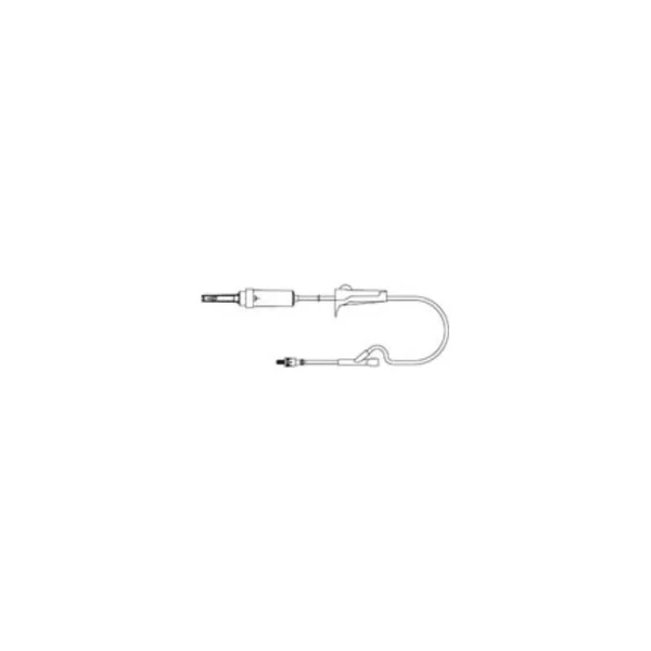 Amsino - AMSafe - 607201 - Iv Admin Set, 60 Drops Per Ml, Non-Vented, Roller Clamp, 1 Y Site, Rotating Male Luer Lock, Pe Poly Pouch 