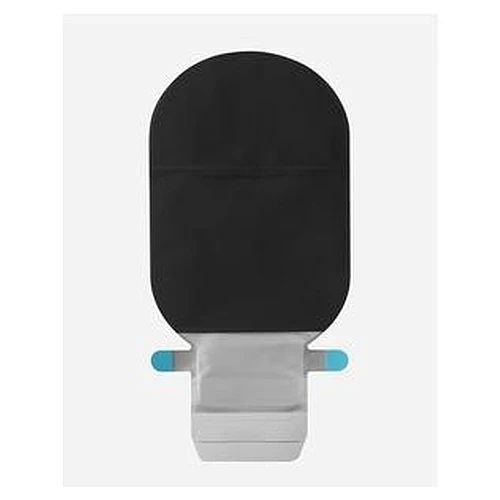 Coloplast - Sensura Mio - 18776 - Inc 1 - Piece Flat, Easiclose Wide Outlet Pouch, Midi, Black With Window, Filter, Cut - To - Fit, 3/8 - 3/4" (10 - 45Mm).
