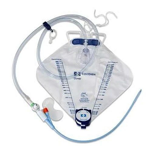 Cardinal Health - Dover - P4P16Csdk - Pr Silicone Urine Meter Foley Catheter Tray, 16 Fr, 5 Cc, Coude Tip With Securement Device, Hand Sanitizer And Castile Soap Wipe