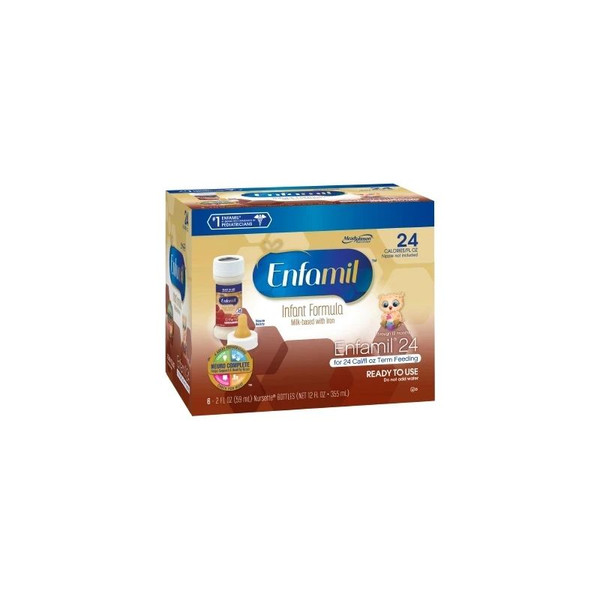 Mead Johnson - Enfamil - 166802 - 24, Ready - To - Use 2 Oz (59 Ml) Bottle, 48 Calories Per Botte, Milk - Based Formula For Term Infants.