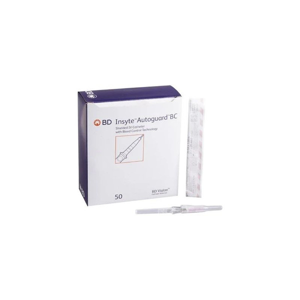 Bd Becton Dickinson - Insyte Autoguard Bc - 382533 - Peripheral Iv Catheter 20 Gauge 1 Inch Button Retracting Safety Needle
