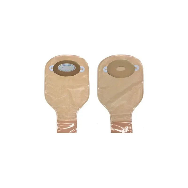 Nu-Hope - Nu-Flex - 40-7075-R-C - 1 - Piece Adult Drainable Pouch Opaque Pre - Cut 3/4" X 3 - 1/4" Oval With Barrier, Convex, Roll - Up.