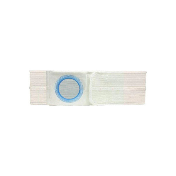 Nu-Hope - 6653-P-C - Laboratories 8" Left, White, Regular Elastic, Flat Panel Belt, Prolapse Flap, Extra Large, 3 - 1/4" Opening Placed 1" From Bottom