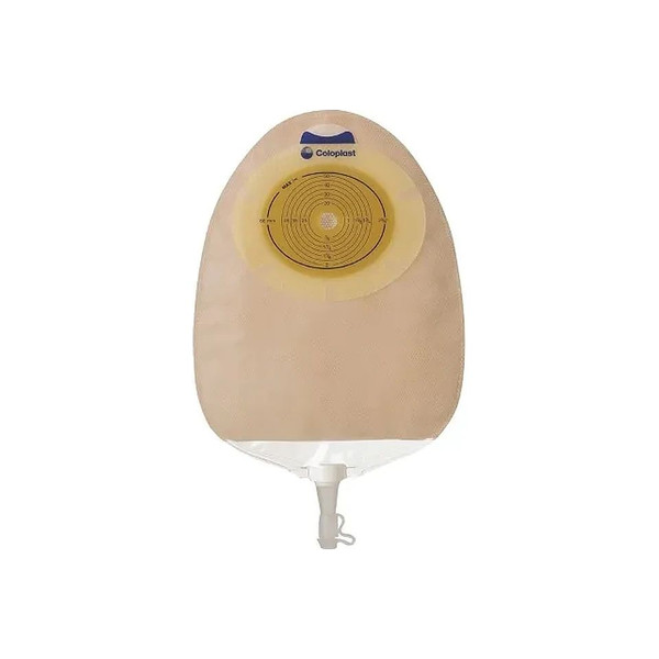 Coloplast - Sensura - 11804 - Urostomy Pouch One - Piece System 10 - 3/8 Inch Length Maxi To 3 Stoma Drainable Flat Trim Fit