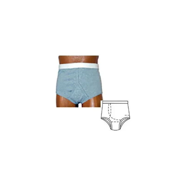 Team Options - Trek - 90006Xxlr - Men'S Basic With Built - In Barrier/Support, Gray, Right Stoma, Xx - Large 48 - 50