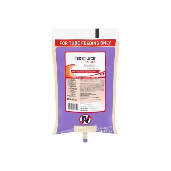 Nestle - Isosource 1.5 Cal - 10043900181810 - Isosource 1.5, Closed System Tube Feeding Formula Unflavored Liquid Ready To Hang Prefilled Container 