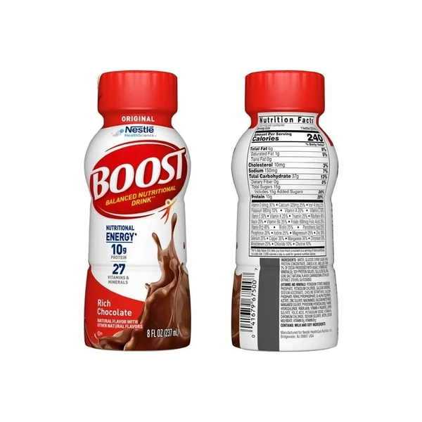 Nestle - Boost - 4390016972 - , Rich Chocolate, 8 Fl Ounce Carton 240 Calories Per