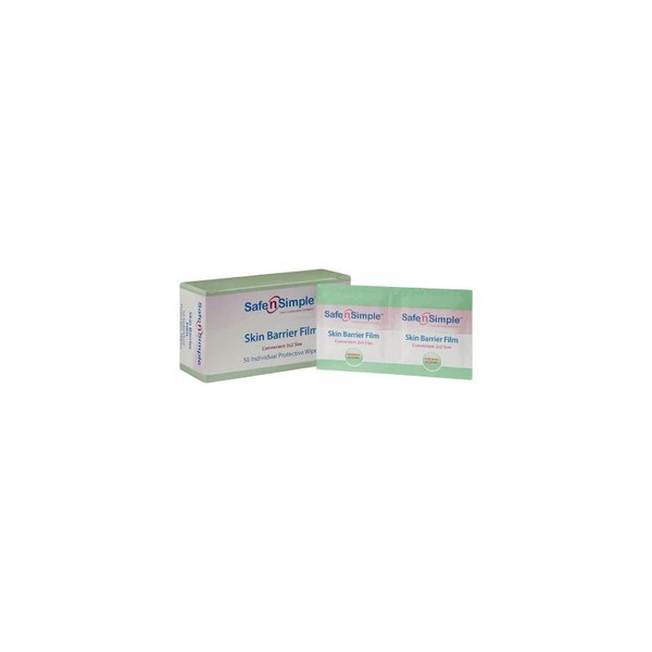 Safe N Simple - Sns81850 - Skin Barrier Wipe 43% / 20% Strength Isopropyl Alcohol Butyl Ester Of Pvm/Ma Copolymer Individual Packet Nonsterile