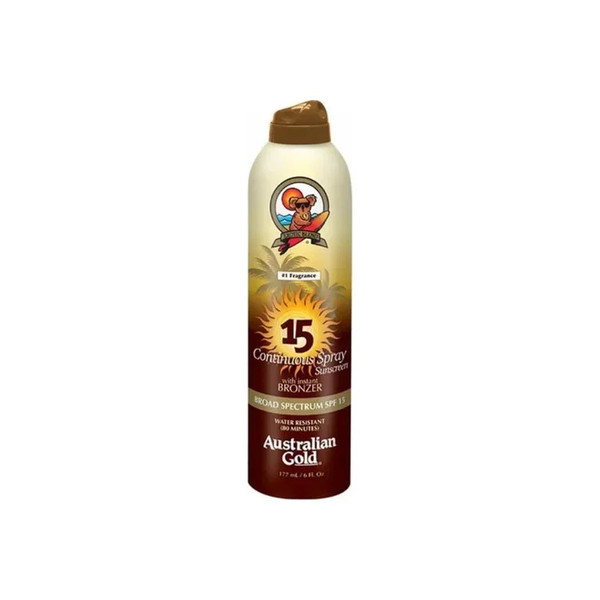Australian Gold - A70577 - Spf 15 Continuous Spray Bronzer, 6 Ounce.
