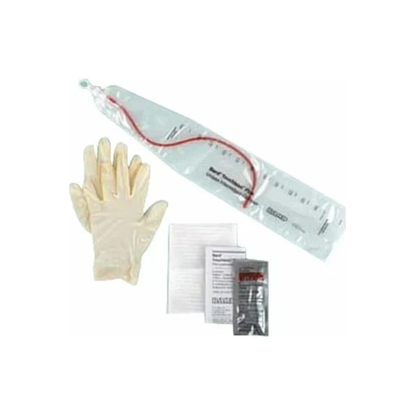 Bard Rochester - Touchless - 4A6044 - Home Health Div - Single - Use, Sterile Red Rubber Catheter With Drainage Collection Bag (No Accessories) 14 Fr Includes: Pre - Lubricated 1100Ml Sample Port