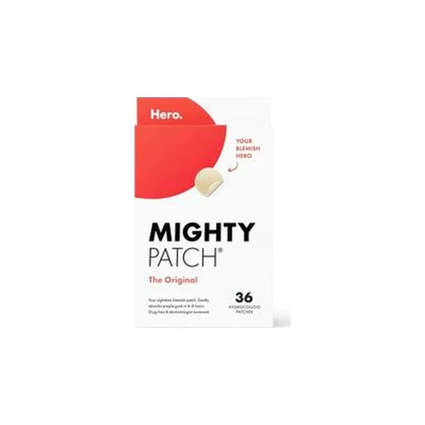 Church & Dwight - 20864475000408 - Hero Cosmetics Mighty Patch Acne Patches, Original, 36 Ct.The Award - Winning Hydrocolloid Visibly Flattens And Pulls Gunk Out Of Pimples Overnight - So You Can Wake Up To Clearer - Looking Skin.