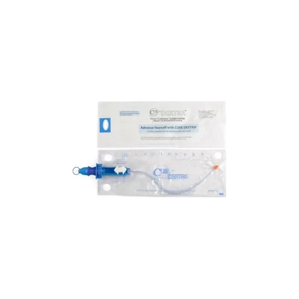 Convatec - Cure Dextra - Dex12 - Closed System / Straight Tip 12 Fr