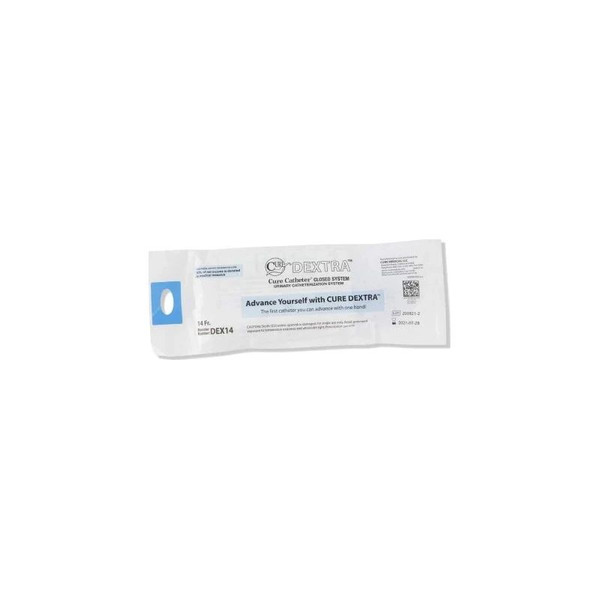 Convatec - Cure Dextra - Dex14 - Closed System / Straight Tip 14 Fr