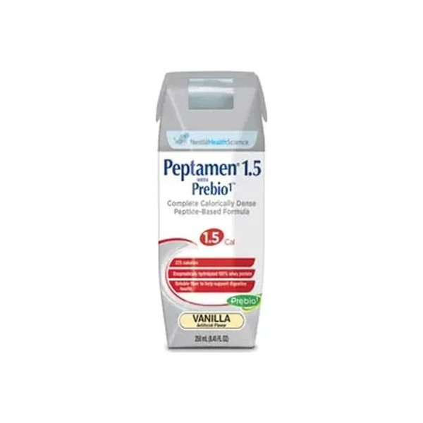 Nestle - 4390034958 - Peptamen 1.5 With Prebio1, Vanilla, 250Ml 375 Calories Per