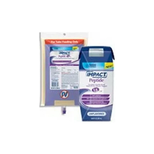 Nestle - 4390097400 - Impact Peptide 1.5 Complete Based Liquid 250Ml Tetra Prisma, Lactose - Free, Gluten - Free