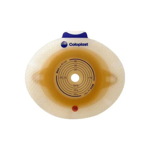 Coloplast - Sensura Click Xpro - 10025 - Ostomy Barrier Trim To Fit Extended Wear Double Layer Adhesive 50 Mm Flange Red Code System 3/8 1 - 3/4 Inch Opening