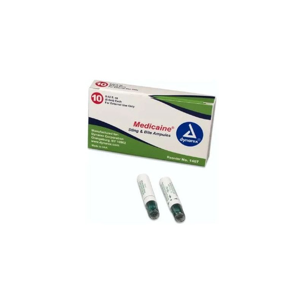Dynarex - Medicaine - 1407 - Sting And Bite Relief Topical Swab 6 Ml Ampule