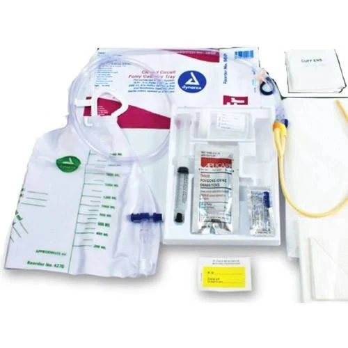 Dynarex - 5005 - Closed Circuit, System Foley Catheter Tray, 14 Fr