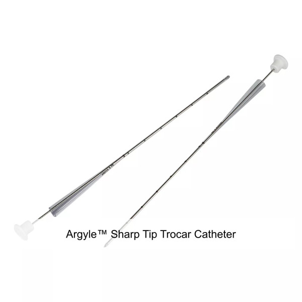 Cardinal Covidien - Argyle - 8888561019 - Medtronic / Covidien Trocar Catheter, 10fr, Pvc, Sterile
