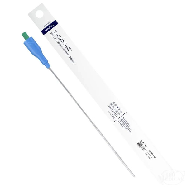 Hr Pharmaceuticals - Trucath - Sc1416G - Swift Pre - Lubricated Intermittent Catheter, Truprotect Grip, 14Fr, 16" Length