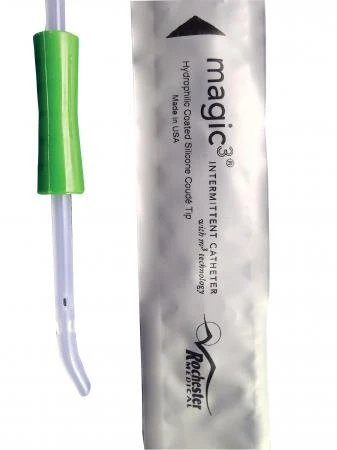 Bard Rochester - Magic3 - 52608G - Urethral Catheter Straight Tip Hydrophilic Coated Silicone 8 Fr 10 Inch 