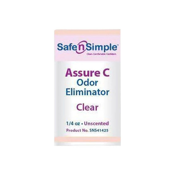 Safe N Simple - N' - Sns41425 - Assure C Odor Eliminator 1/4 Oz Travel Packet, Unscented